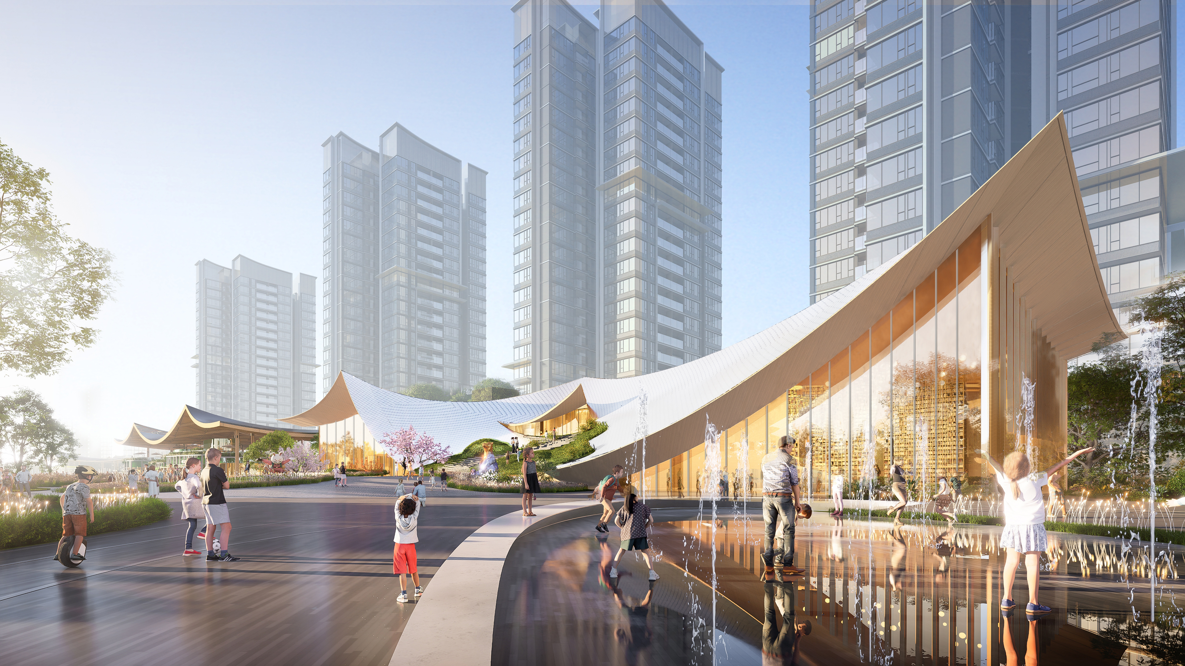 琴湖大城鸟瞰图